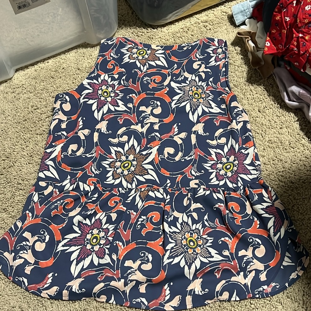 Floral Sleeveless Top - Multicolor - Picture 3 of 4